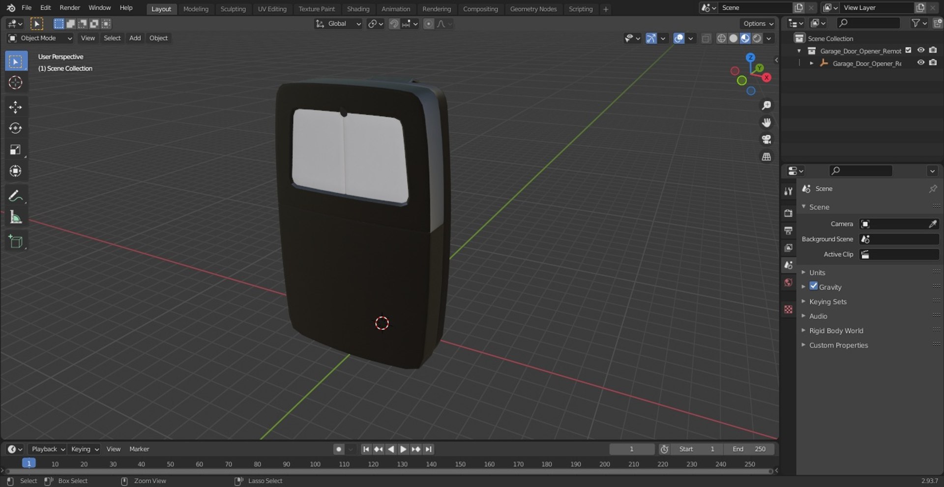 Garage Door Opener Remote 3D model https://p.turbosquid.com/ts-thumb/Ik/rye4BH/Fg/garagedooropenerremote3dmodel018/jpg/1641165801/1920x1080/fit_q87/6f8d48a7ce549ff011d686eca9205fb279076e70/garagedooropenerremote3dmodel018.jpg