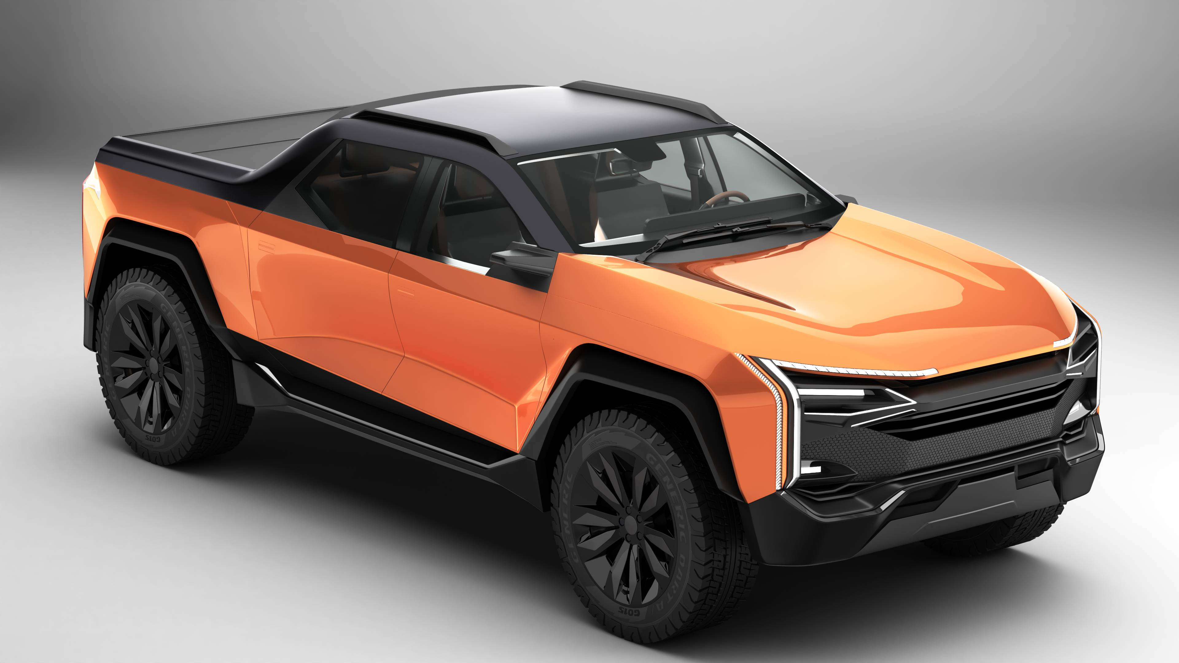 modelo 3d Pickup genérico Future EV - TurboSquid 2293413
