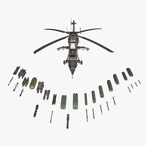 3D EC-665 Tiger ARH Australian Army Basic Animation