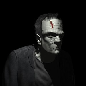 3dsmax frankenstein bust number
