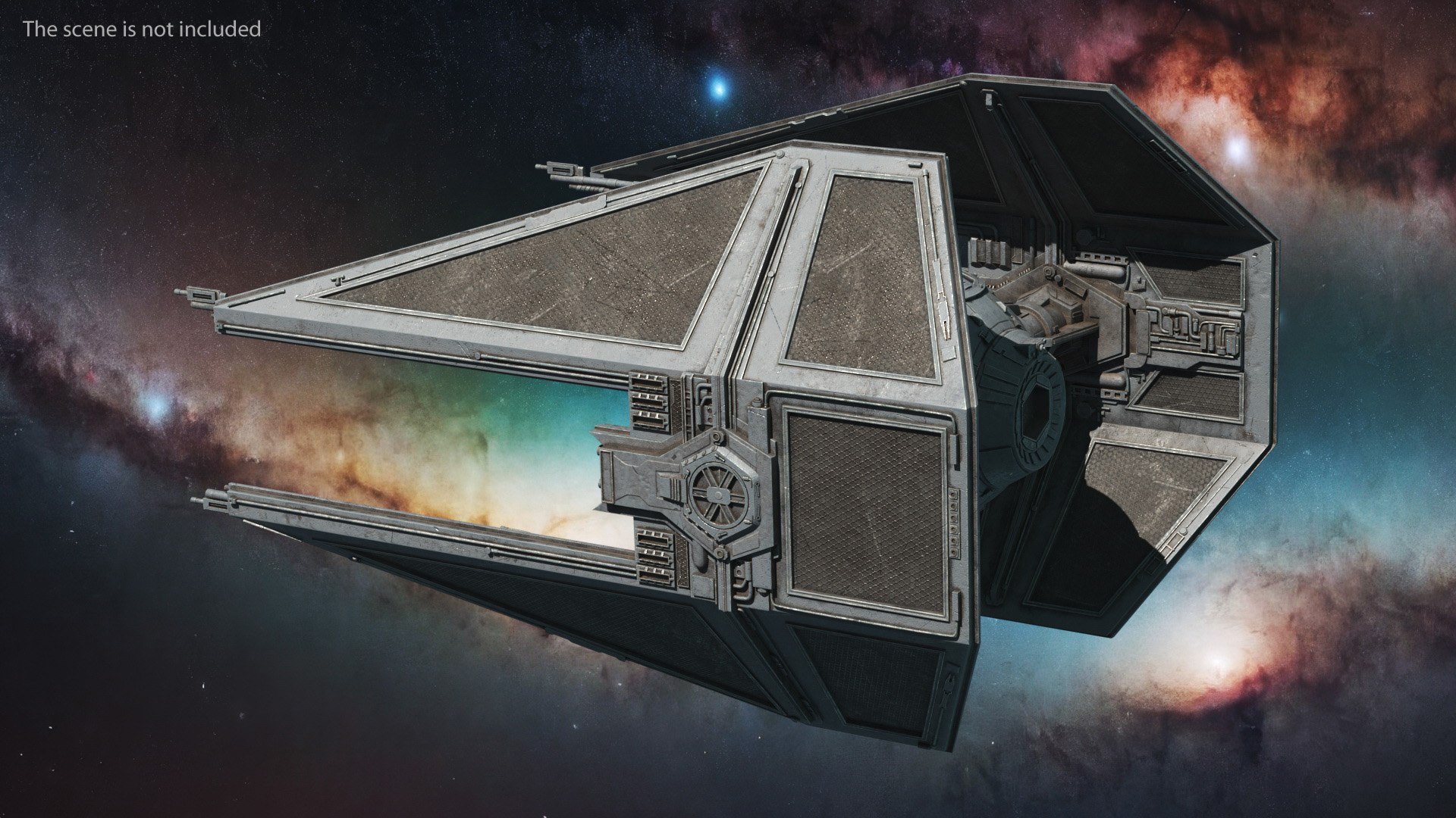 Used Star Wars TIE Interceptor 3D Model - TurboSquid 2337821