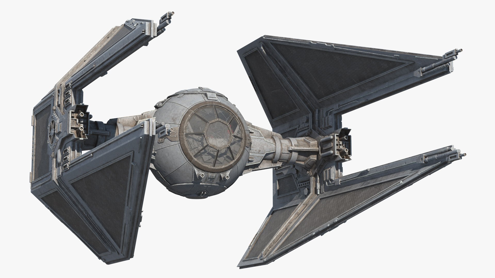 Used Star Wars TIE Interceptor 3D model https://p.turbosquid.com/ts-thumb/Il/0k5ncA/BM/used_star_wars_tie_interceptor_002/jpg/1736226595/1920x1080/fit_q87/ed5c6fb1f123882b95efa027ef4d20b603387c49/used_star_wars_tie_interceptor_002.jpg