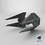 Used Star Wars TIE Interceptor 3D model