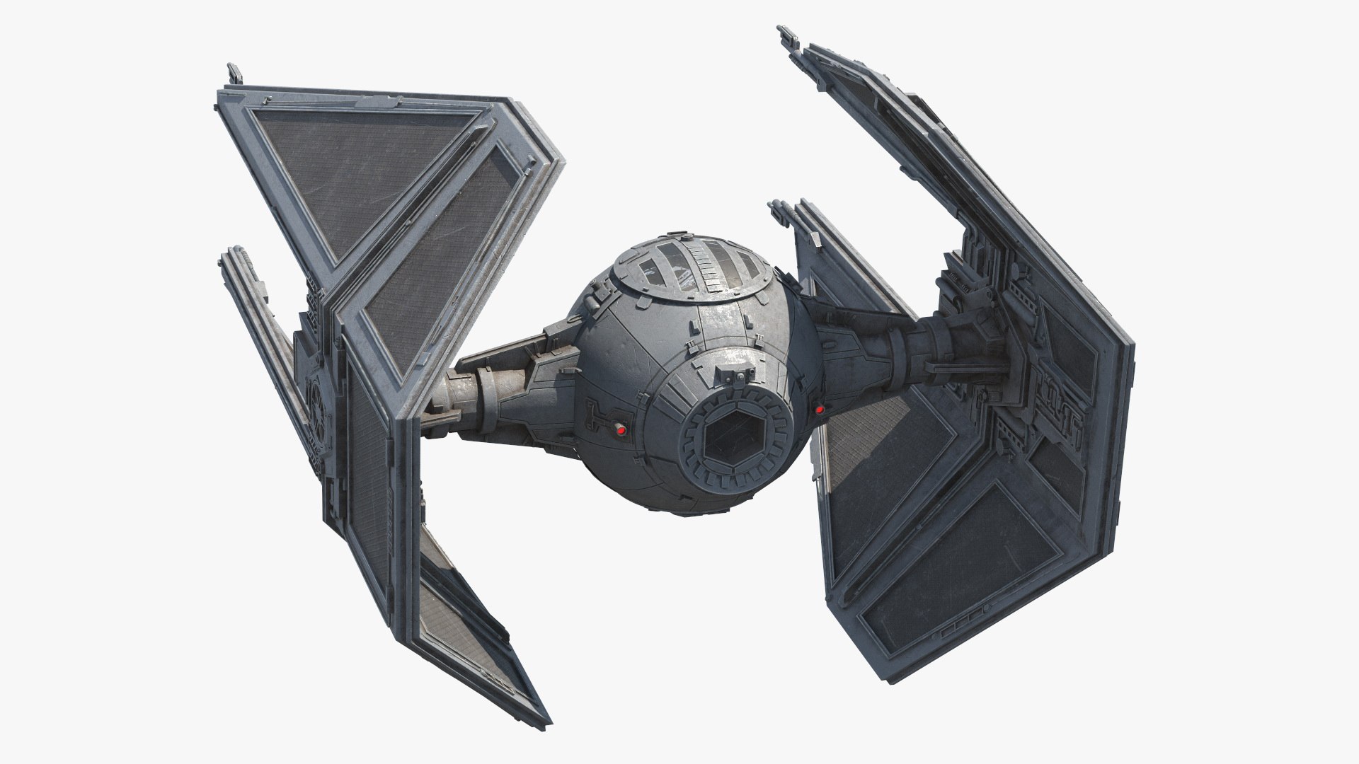 Used Star Wars TIE Interceptor 3D Model - TurboSquid 2337821