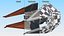 Used Star Wars TIE Interceptor 3D model