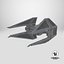 Used Star Wars TIE Interceptor 3D model