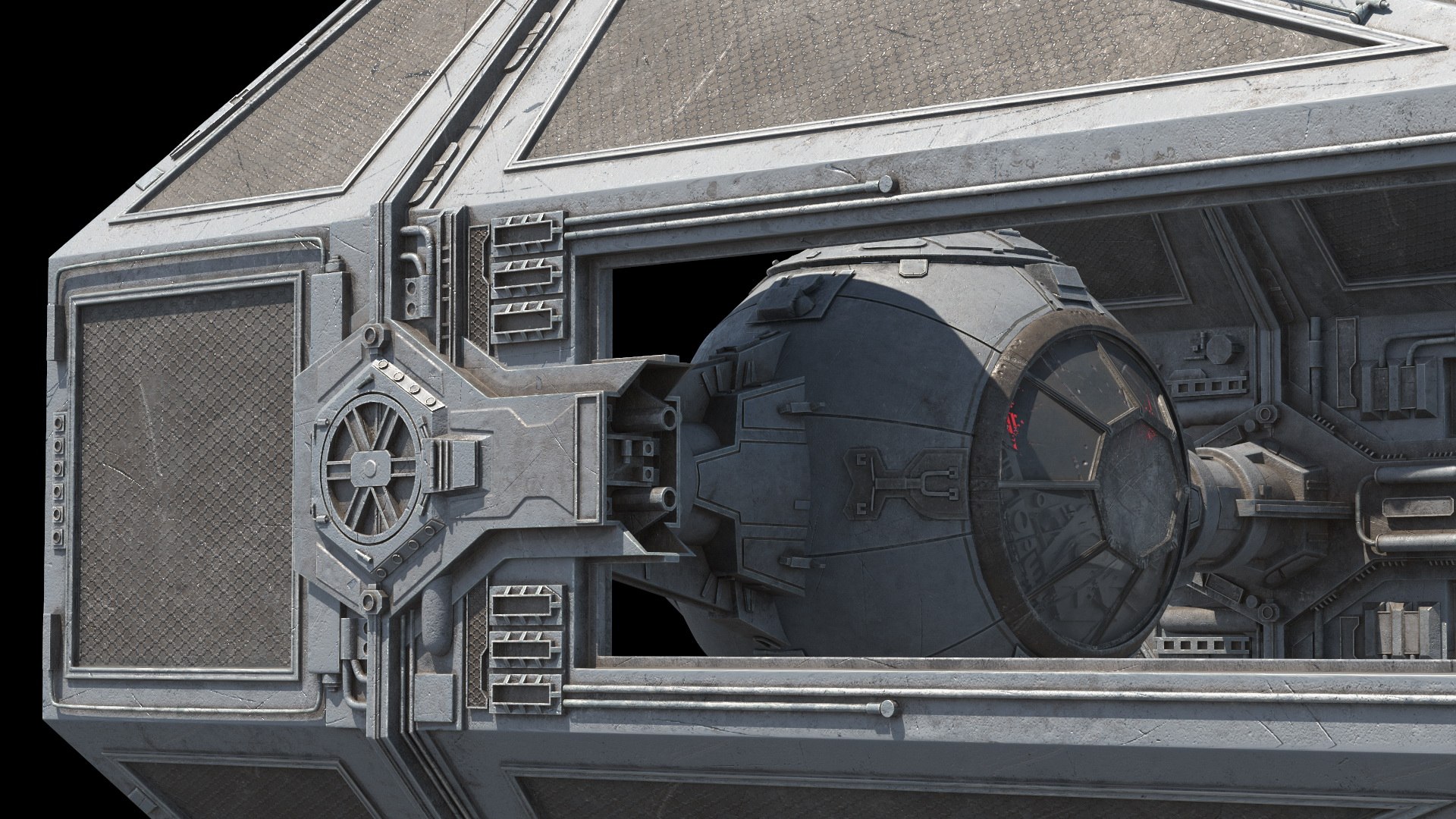 Used Star Wars TIE Interceptor 3D Model - TurboSquid 2337821