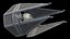 Used Star Wars TIE Interceptor 3D model