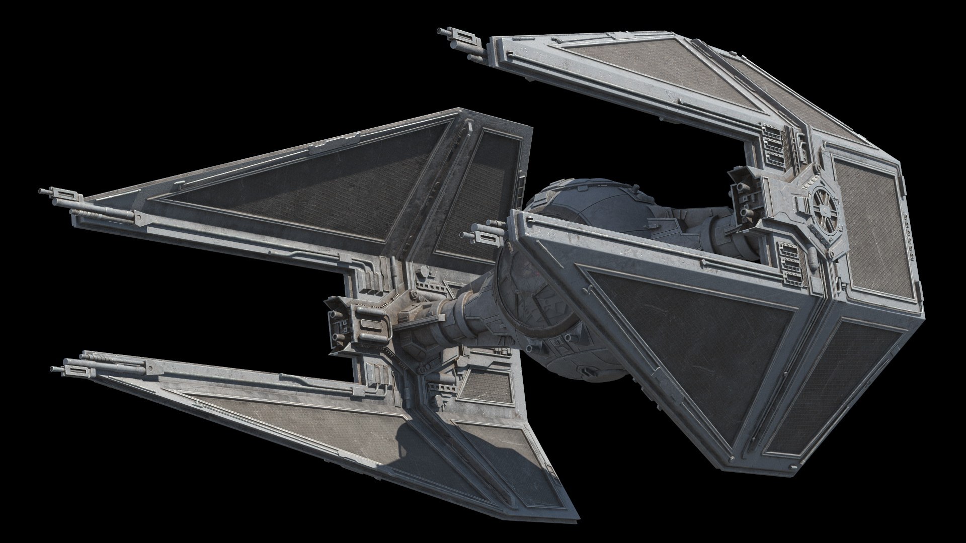 Used Star Wars TIE Interceptor 3D Model - TurboSquid 2337821