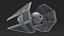 Used Star Wars TIE Interceptor 3D model