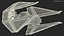 Used Star Wars TIE Interceptor 3D model