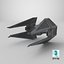 Used Star Wars TIE Interceptor 3D model