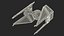 Used Star Wars TIE Interceptor 3D model