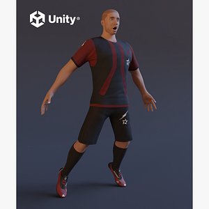 3D Football Player game ready