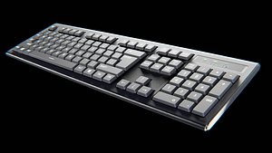 3D model keyboard computer