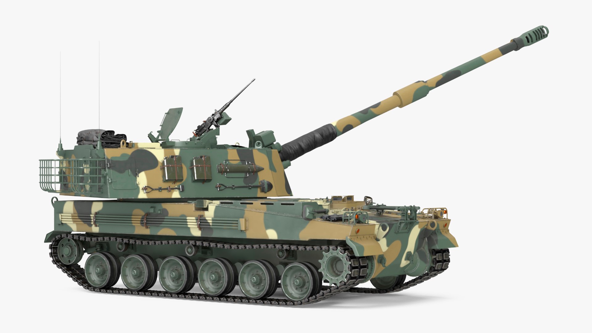 3D K9 Thunder South Korean Howitzer Rigged Model - TurboSquid 2243134