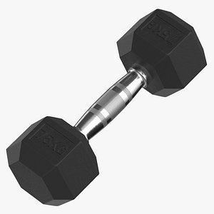 Rubber Dumbbell 7.5kg