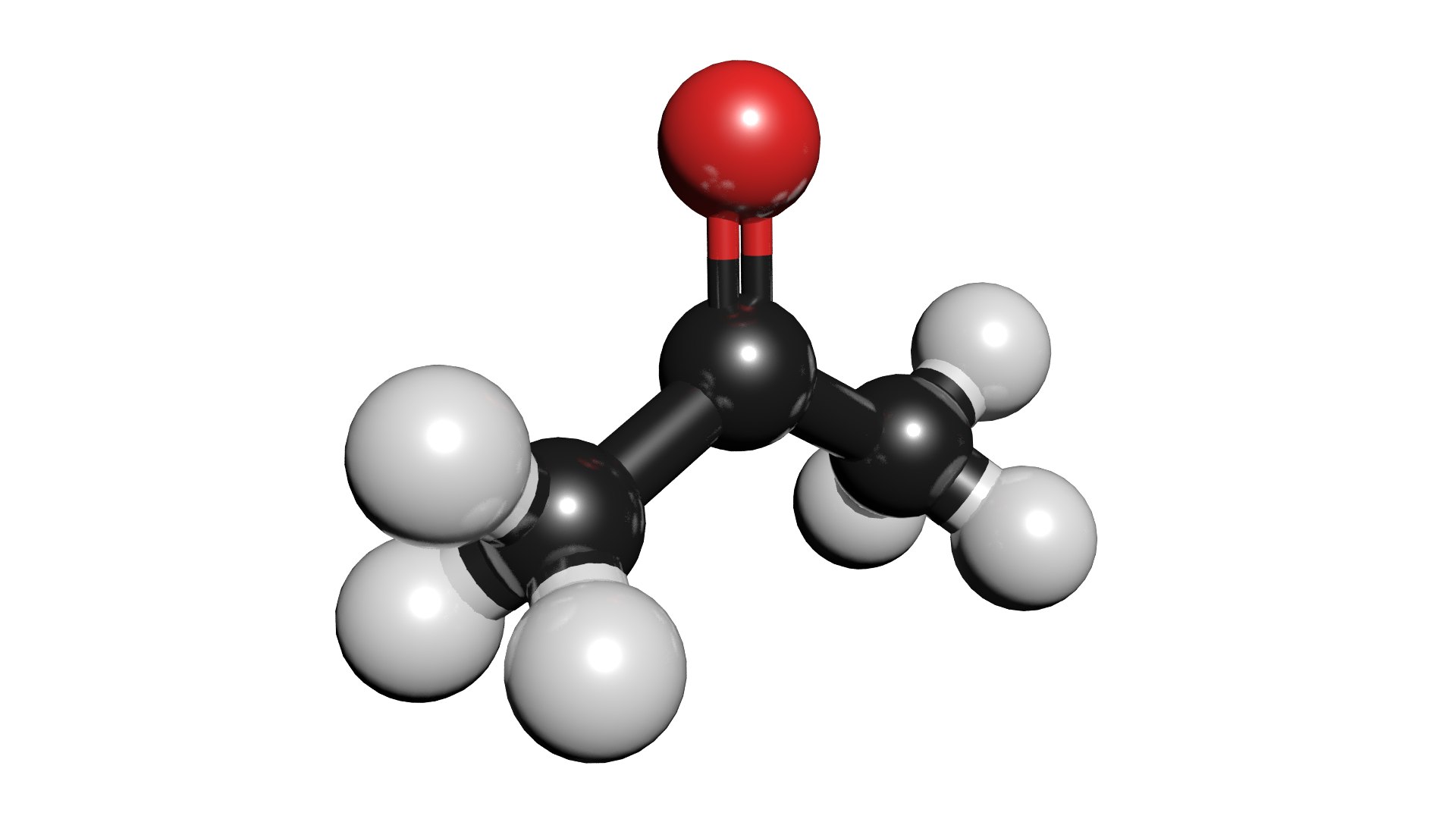 C3h6o molecule acetone 3D model TurboSquid 1420779