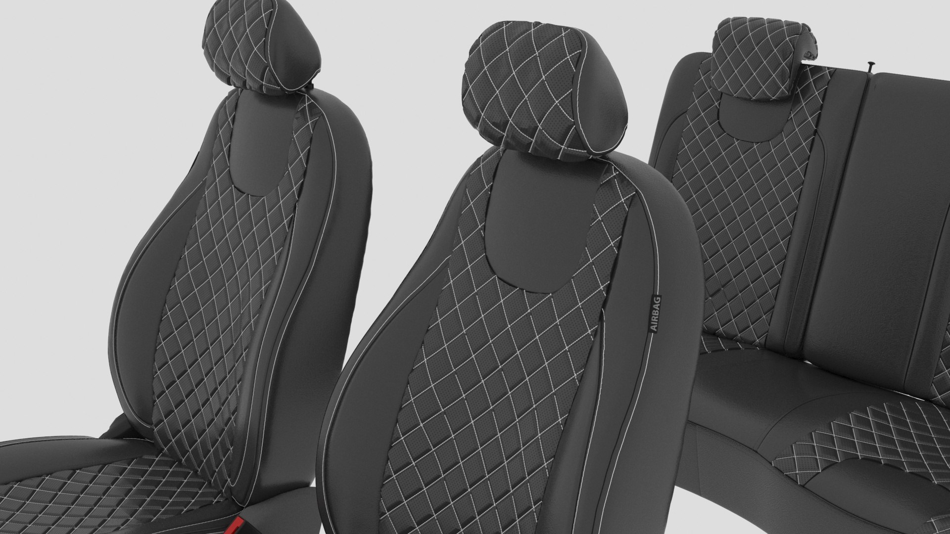 3D Auto Seats Set - TurboSquid 2277284
