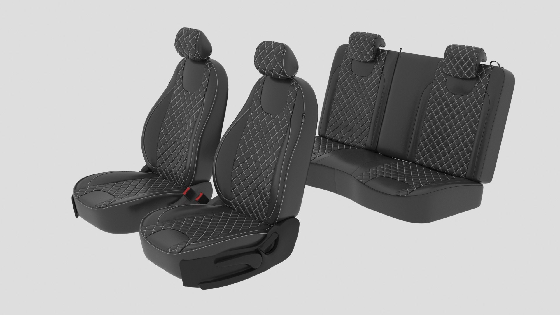 3D Auto Seats Set - TurboSquid 2277284