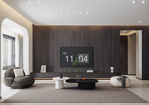 Modern living room model