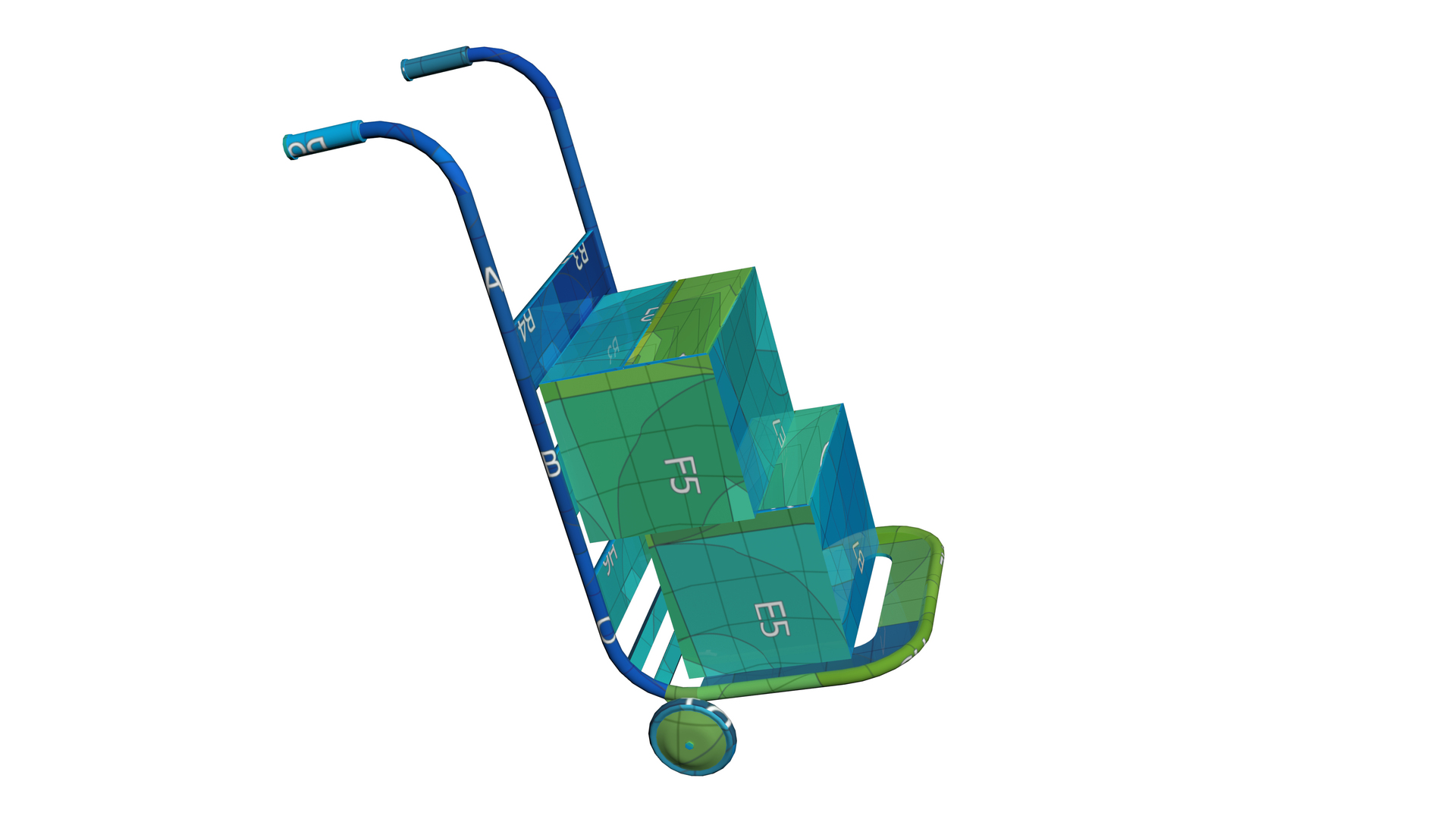 3D Cart model TurboSquid 1745933