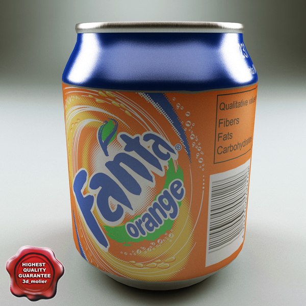 modelo 3d Bebida Fanta 0,237L Aluminio V2 - TurboSquid 551220
