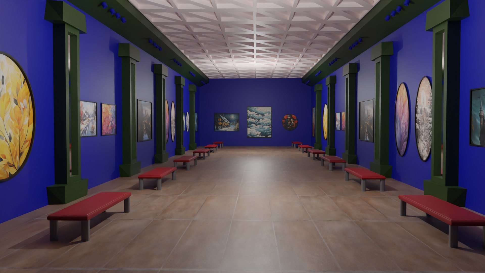 Art Gallery 3D Model - TurboSquid 2157929