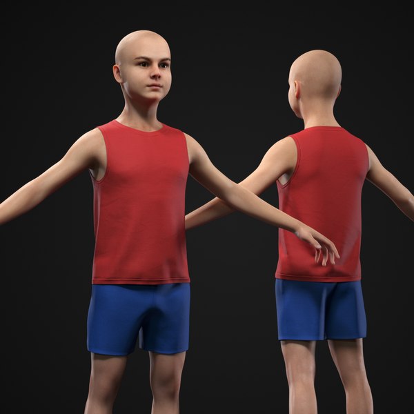 Little boy 3D model