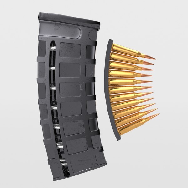 3D gun magazine rifle - TurboSquid 1690293