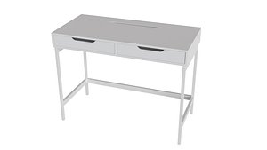 3D ALEX desk 100x48 cm white model