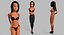 Biznes kobieta kreskówka Low Poly