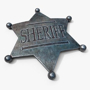 3D Sheriff Badge v3