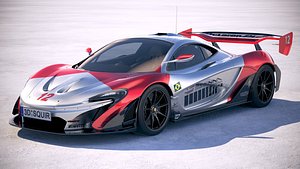 3D mclaren p1 gtr model