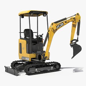 Mini Excavator JCB 18Z1 Clean Rigged