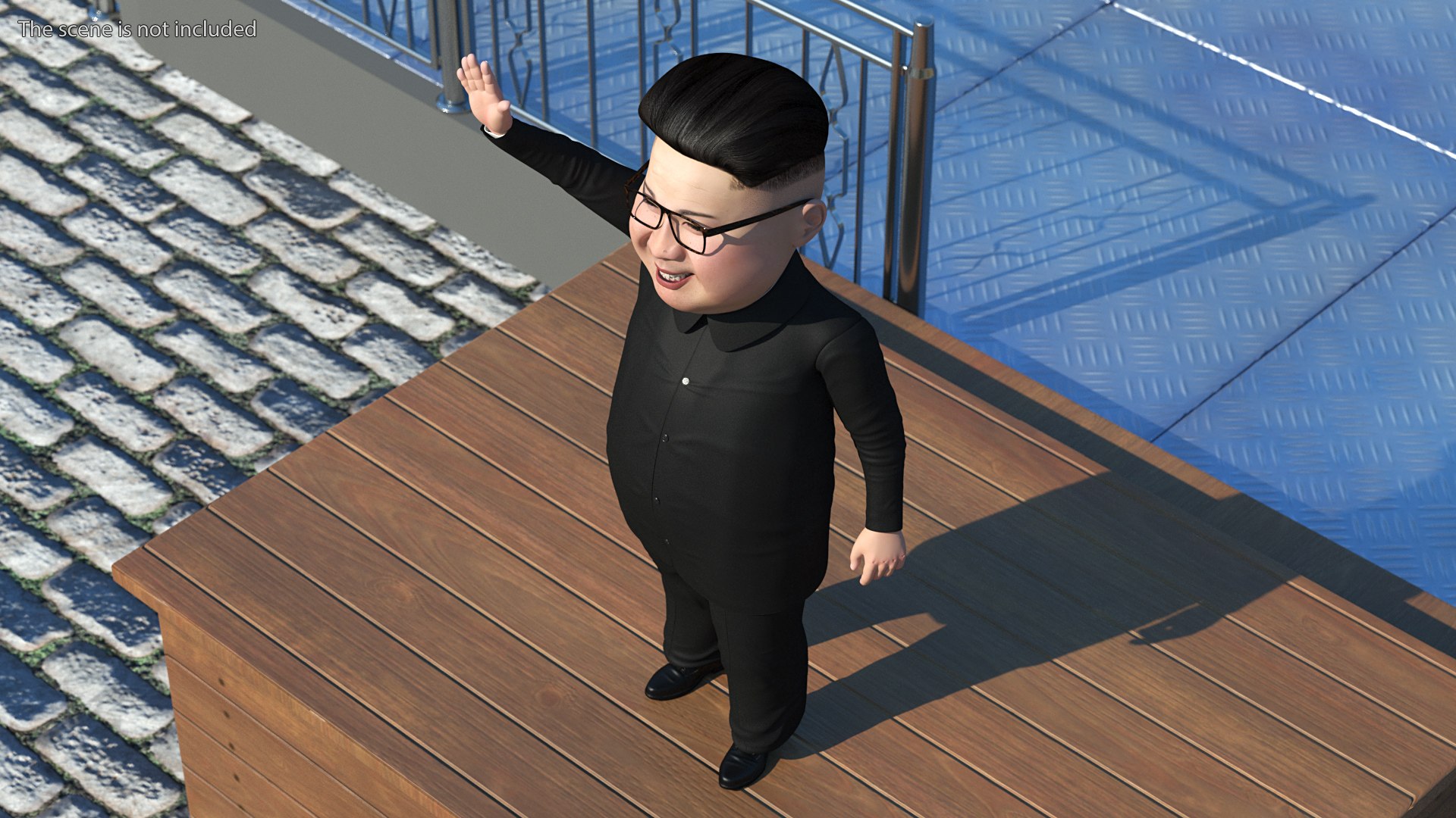 Cartoon Kim Jong Un Waving his Hand 3D https://p.turbosquid.com/ts-thumb/Il/oCEPi9/0S/cartoonkimjongunwavinghishandvray3dmodel005/jpg/1643020835/1920x1080/fit_q87/b6f175ddbe4714e6e3e37613620de9192b059ad6/cartoonkimjongunwavinghishandvray3dmodel005.jpg