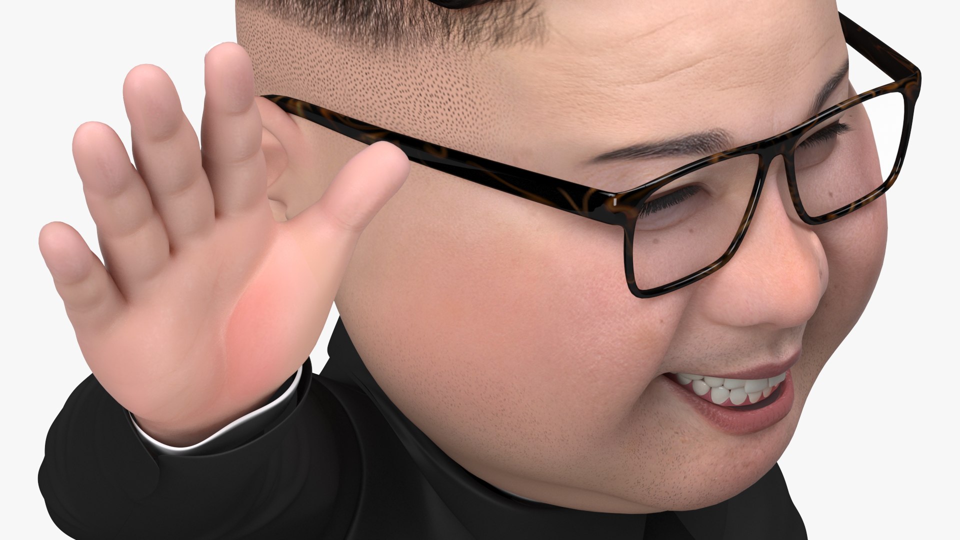 Cartoon Kim Jong Un Waving his Hand 3D https://p.turbosquid.com/ts-thumb/Il/oCEPi9/F2/cartoonkimjongunwavinghishandvray3dmodel011/jpg/1643020853/1920x1080/fit_q87/8727659131732cd4ad5f1a635a0ef3c473723bc1/cartoonkimjongunwavinghishandvray3dmodel011.jpg