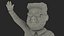 Cartone animato Kim Jong Un agitando la mano