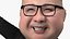Cartone animato Kim Jong Un agitando la mano