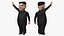 Cartone animato Kim Jong Un agitando la mano
