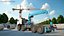 Mobile Crane with Operator Seat 3D model