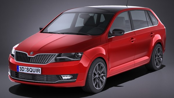 Skoda Rapid Spaceback 3D Model - TurboSquid 1164091