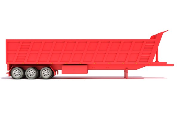 3D model tipper trailer