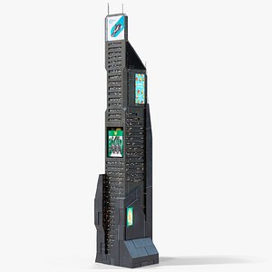 Sci-Fi Futuristic Skyscraper PBR 05