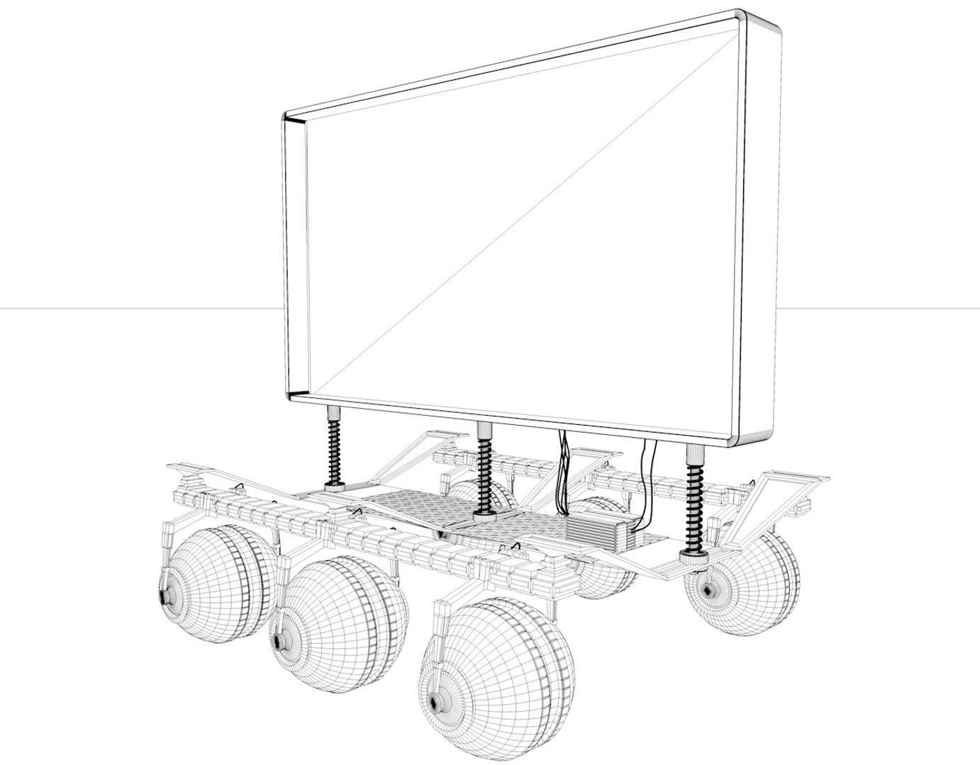 C4d Robotic Tech Screen Monitor
