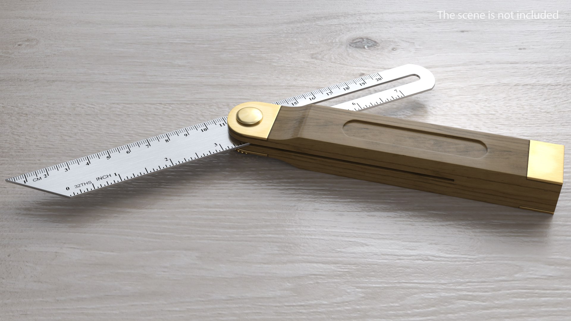 Steel Blade Sliding Bevel 3D model preview