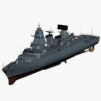 F124 Sachsen class german frigate