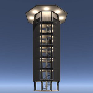 Tropical pavilion 26A36 3D