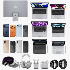 3D Apple Electronics Collection 2025