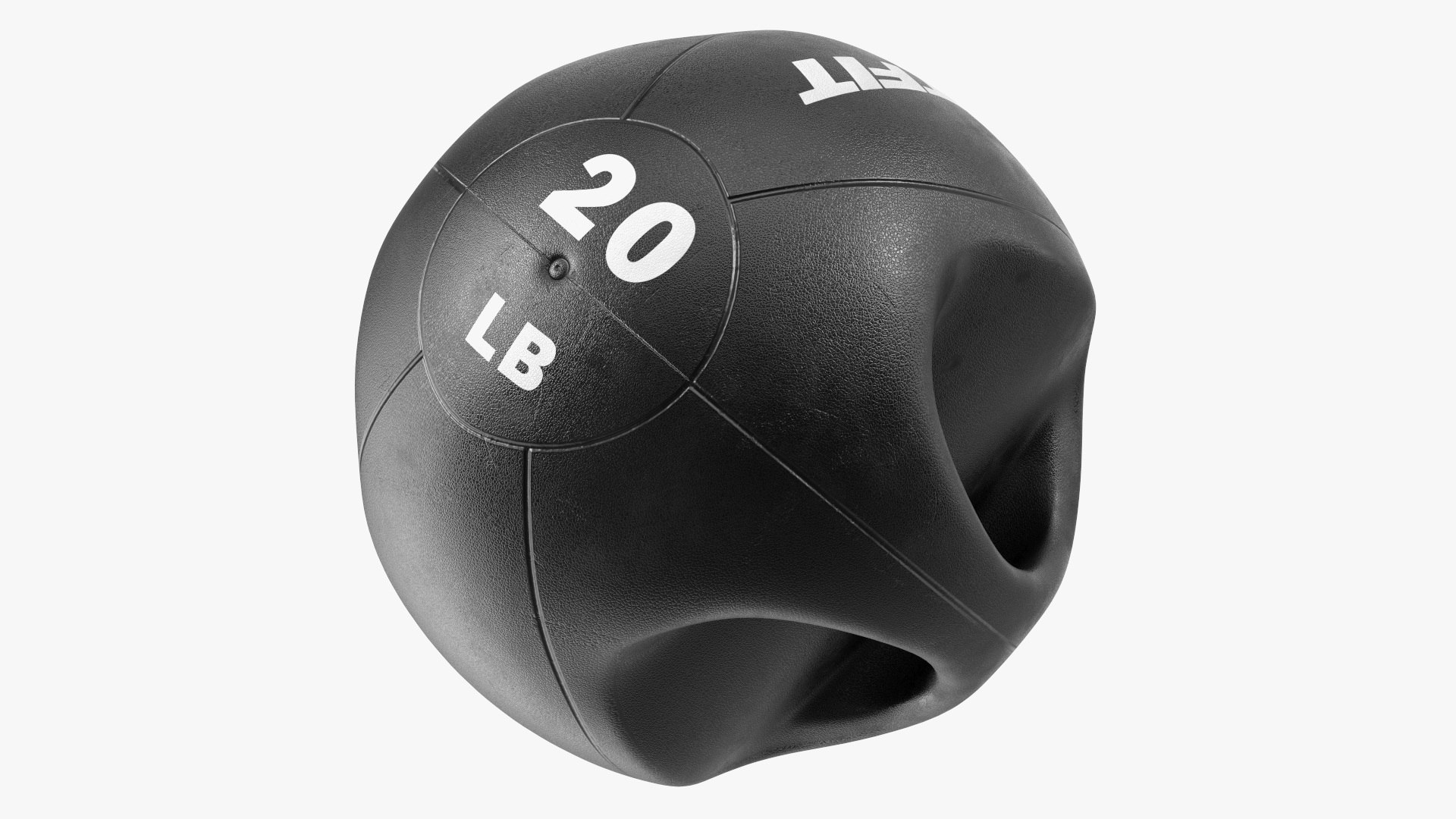 Medicine Dual Grip Ball 20LB Ritfit 3D model preview